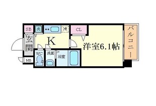 プレサンス玉造駅前の物件間取画像